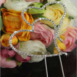 Inserto per torta in cristallo a cuore, decorazione per torta, regalo di nozze, Cake Insert Decoration