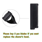 2 pezzi di rasoio con manico lungo posteriore pieghevole doppia testa di taglio 2.0 versione di aggiornamento, 2 PCS Long Handle Shaver