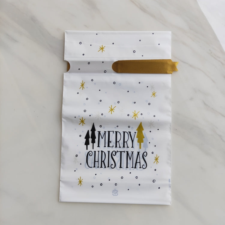 Borsa regalo natalizia da 100 pezzi, confezione di biscotti con coulisse, borsa per biscotti natalizi, Drawstring Bundle Cookie Bag