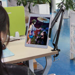 Staffa clip universale girevole 360° per tablet e smartphone