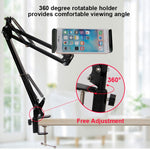 Staffa clip universale girevole 360° per tablet e smartphone