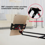 Staffa clip universale girevole 360° per tablet e smartphone