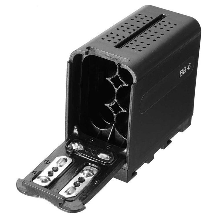 Scatola batteria universale con 6 batterie AA per luci LED