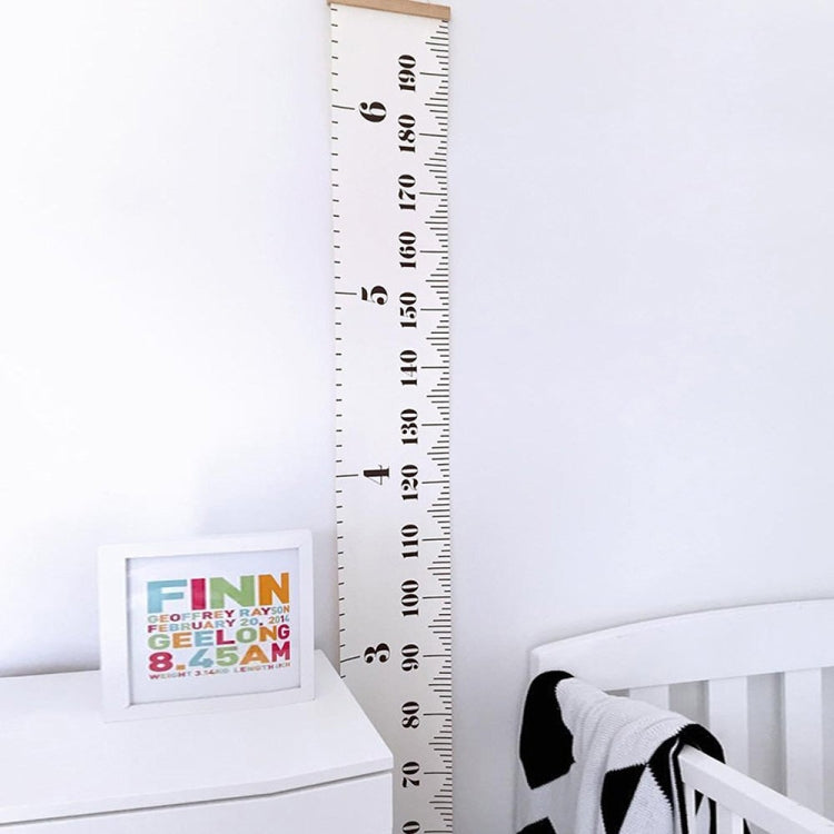 Adesivo da parete in legno da appendere alla parete, grafico di crescita dei bambini, misura di altezza, righello, per la decorazione domestica della camera dei bambini