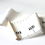 Adesivo da parete in legno da appendere alla parete, grafico di crescita dei bambini, misura di altezza, righello, per la decorazione domestica della camera dei bambini