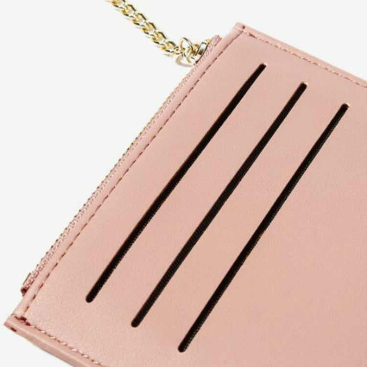 Mini portafoglio multifunzione con cerniera multi-carta con cuciture alla moda da 3 pezzi
