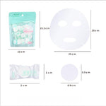 Maschera di carta compressa da 20 pezzi Maschera di carta usa e getta per la cura della pelle in cotone Maschera di carta per il viso per le donne