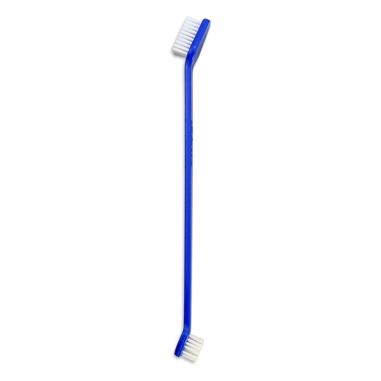 Spazzolino da denti per animali domestici per l'igiene orale degli animali domestici efficace da 20 pezzi, Blue Handle + Medium Hair
