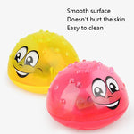 Giocattolo da bagno per bambini, giocattolo da bagno d'acqua, per bambini, con irrigatore a induzione elettrica, con luce e musica, Red, Yellow, Red with Base, Yellow with Base