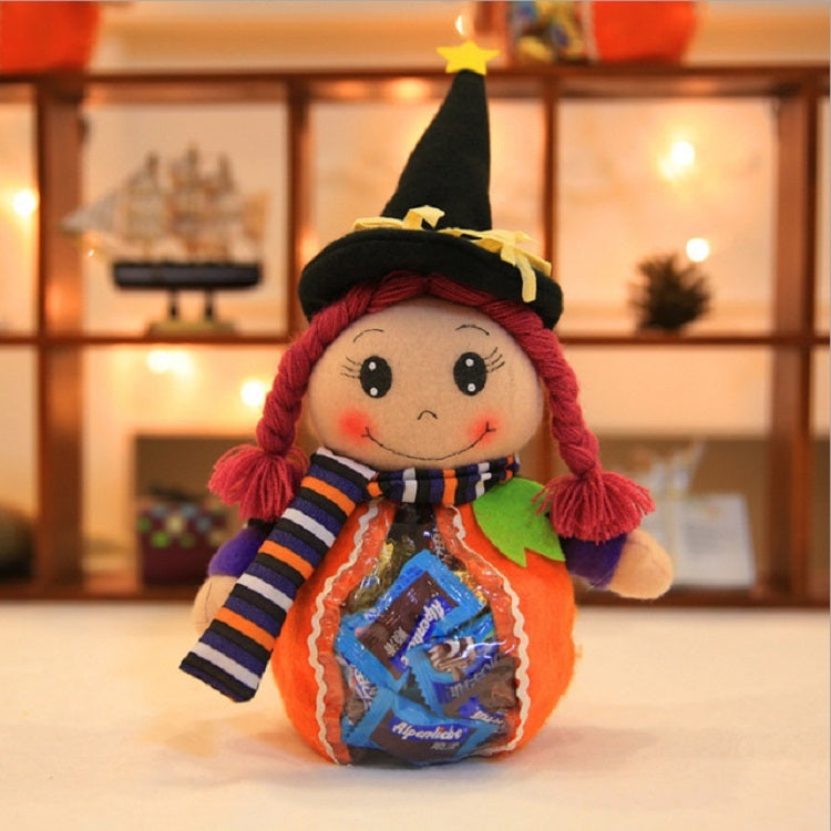 Sacchetti di plastica trasparenti del fumetto sveglio di Halloween Decorazioni per feste Zaino di caramelle di Halloween, 01, 02, 03