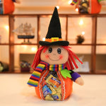 Sacchetti di plastica trasparenti del fumetto sveglio di Halloween Decorazioni per feste Zaino di caramelle di Halloween, 01, 02, 03