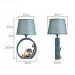 Lampada da lettura moderna da comodino con base per statua, decorazione domestica, Button Switch 3W Yellow Light Bulb, Button Switch 3W White Light Bulb, Dimming Switch 3W Yellow Light Bulb, Dimming Switch 3W White Light  Bulb                          ...