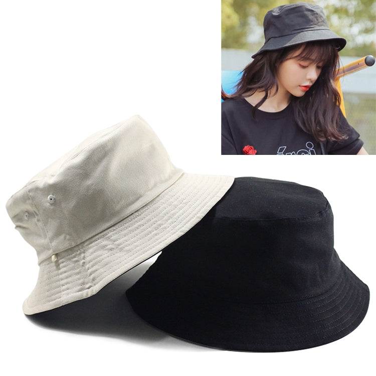 Cappello da pescatore indossabile fronte-retro in cotone tinta unita per donna, L, XL, XXL