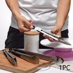 Clip per barbecue con carne e alimenti da cucina con manico in silicone in acciaio inossidabile, 9 inch, 12 inch, 14 inch, 16 inch