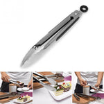 Clip per barbecue con carne e alimenti da cucina con manico in silicone in acciaio inossidabile, 9 inch, 12 inch, 14 inch, 16 inch