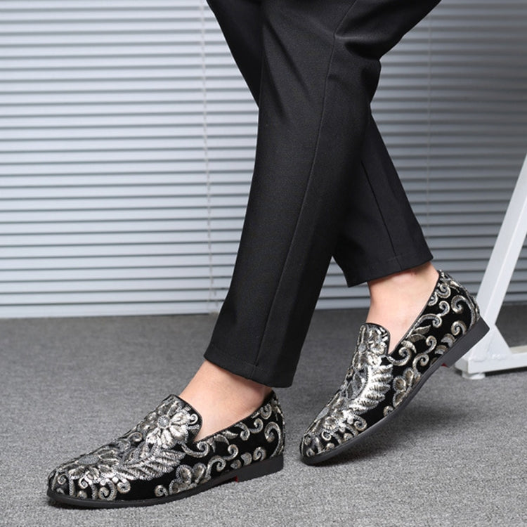 Mocassini da uomo casual alla moda con glitter per scarpe slip-on, 38, 39, 40, 41, 42, 43, 44, 45