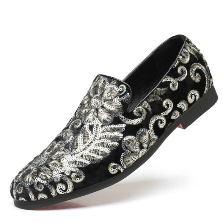 Mocassini da uomo casual alla moda con glitter per scarpe slip-on, 38, 39, 40, 41, 42, 43, 44, 45