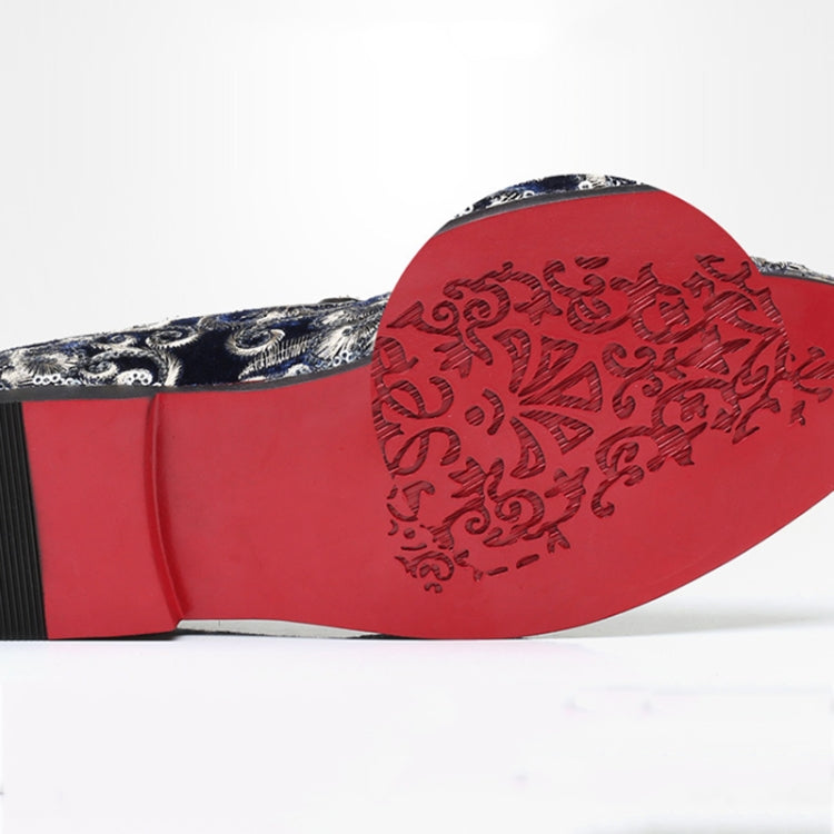 Mocassini da uomo casual alla moda con glitter per scarpe slip-on, 46, 47, 48