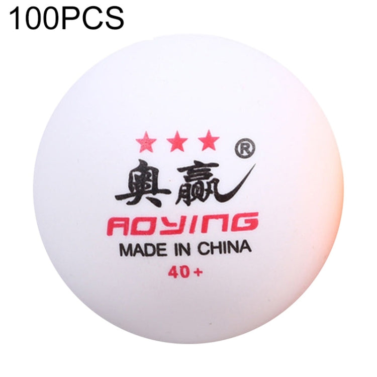 ROYING Pallina da allenamento professionale per ping pong in ABS da 100 pezzi, diametro: 40 mm, White 2Stars, Orange 2Stars, White 3Stars, Orange 3Stars