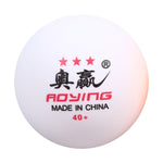 ROYING Pallina da allenamento professionale per ping pong in ABS da 100 pezzi, diametro: 40 mm, White 2Stars, Orange 2Stars, White 3Stars, Orange 3Stars