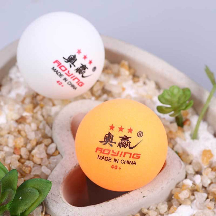 ROYING Pallina da allenamento professionale per ping pong in ABS da 100 pezzi, diametro: 40 mm, White 2Stars, Orange 2Stars, White 3Stars, Orange 3Stars