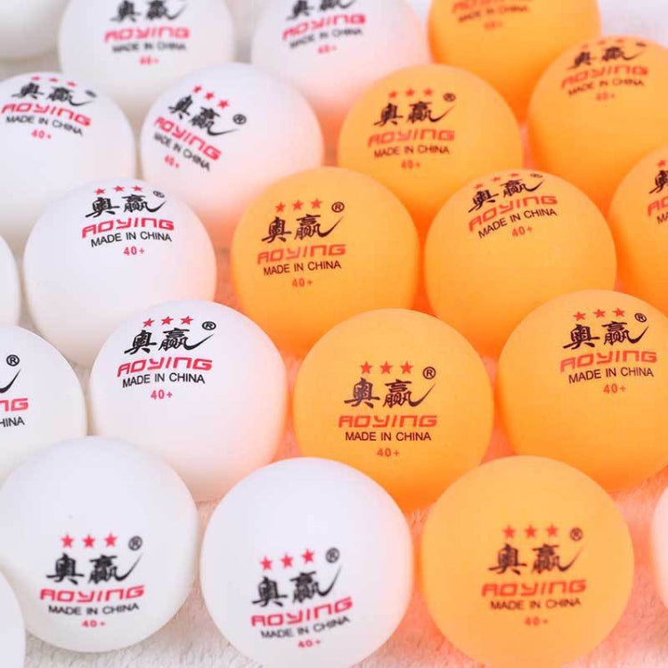 ROYING Pallina da allenamento professionale per ping pong in ABS da 100 pezzi, diametro: 40 mm, White 2Stars, Orange 2Stars, White 3Stars, Orange 3Stars