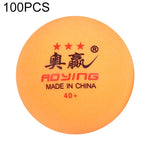 ROYING Pallina da allenamento professionale per ping pong in ABS da 100 pezzi, diametro: 40 mm, White 2Stars, Orange 2Stars, White 3Stars, Orange 3Stars