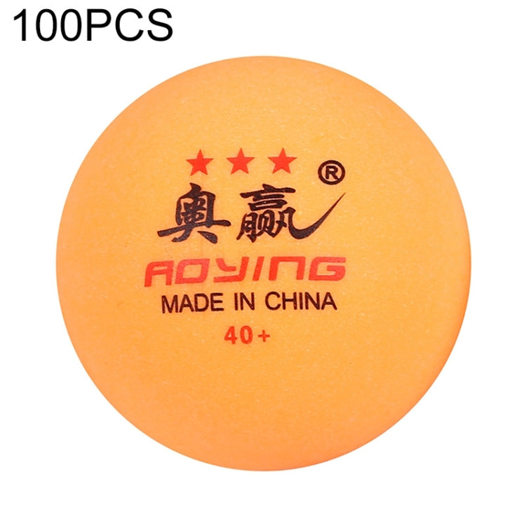 ROYING Pallina da allenamento professionale per ping pong in ABS da 100 pezzi, diametro: 40 mm, White 2Stars, Orange 2Stars, White 3Stars, Orange 3Stars
