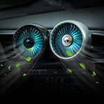 Mini ventilatore elettrico multifunzione per automobile, presa d'aria per auto, interfaccia USB