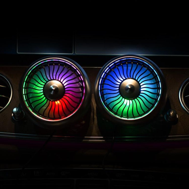 Mini ventilatore elettrico multifunzione per automobile, presa d'aria per auto, interfaccia USB