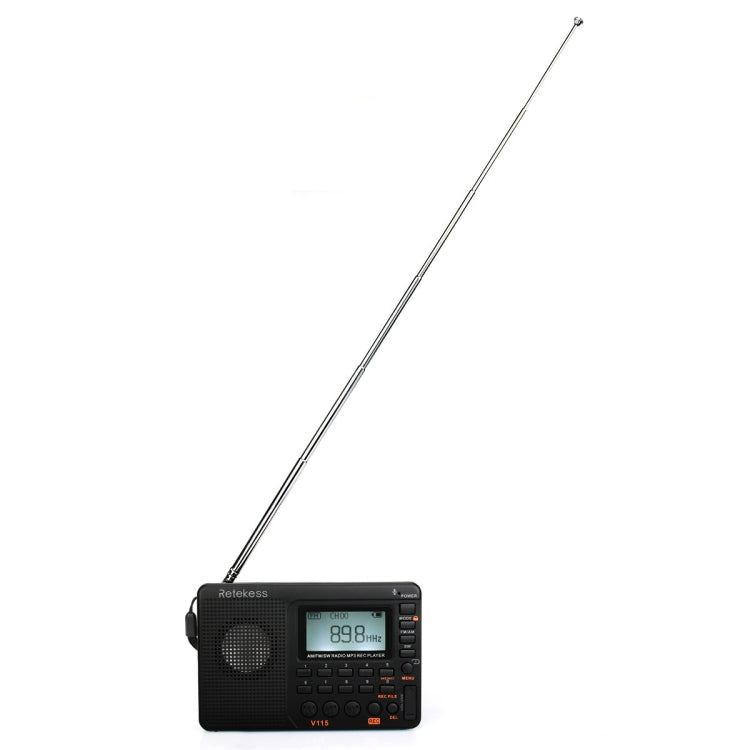 Retekess V-115 Radio a banda intera FM AM Lettore MP3 portatile, V-115