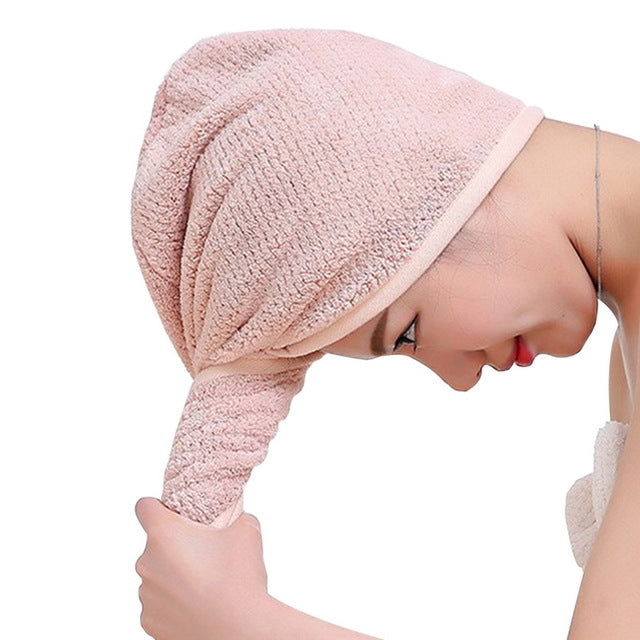 Strumento da bagno con cuffia per asciugamano da bagno ad asciugatura rapida da donna