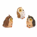 2 pezzi di muschio micro paesaggio creativo resina mini gufo ornamento, consegna colore casuale, Micro Landscape Owl