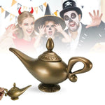 3 pezzi di lampada magica araba in plastica per costumi di Halloween, oggetti di scena per giochi di ruolo, Arabian Magic Lamp