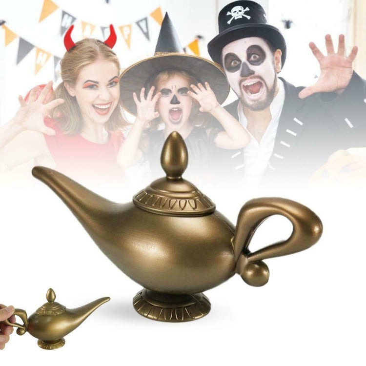 3 pezzi di lampada magica araba in plastica per costumi di Halloween, oggetti di scena per giochi di ruolo, Arabian Magic Lamp