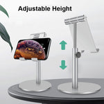 Supporto da tavolo regolabile in alluminio per tablet