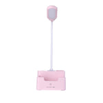 Lampada da scrivania creativa multifunzionale per protezione degli occhi a LED per camera da letto con ricarica USB per studenti, With Fan, Without Fan