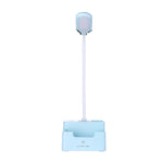 Lampada da scrivania creativa multifunzionale per protezione degli occhi a LED per camera da letto con ricarica USB per studenti, With Fan, Without Fan