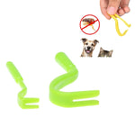 2 pz Catcher per animali domestici pulci clipper animali sverminazione tirare estrattore di zecche duro gatti e cani pidocchi scavenging pulci gancio, 2 PCS Green, 2 PCS Yellow, 2 PCS Blue