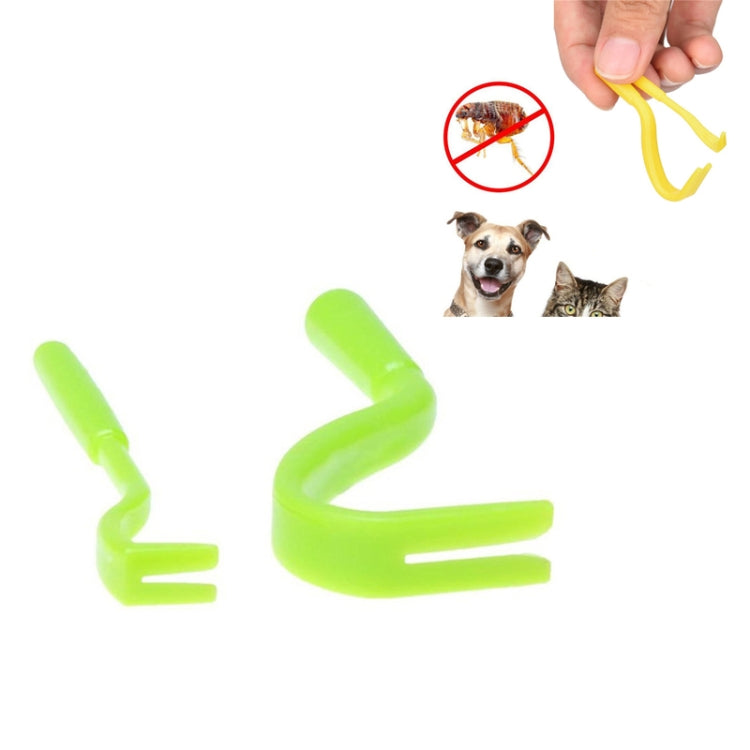 2 pz Catcher per animali domestici pulci clipper animali sverminazione tirare estrattore di zecche duro gatti e cani pidocchi scavenging pulci gancio, 2 PCS Green, 2 PCS Yellow, 2 PCS Blue