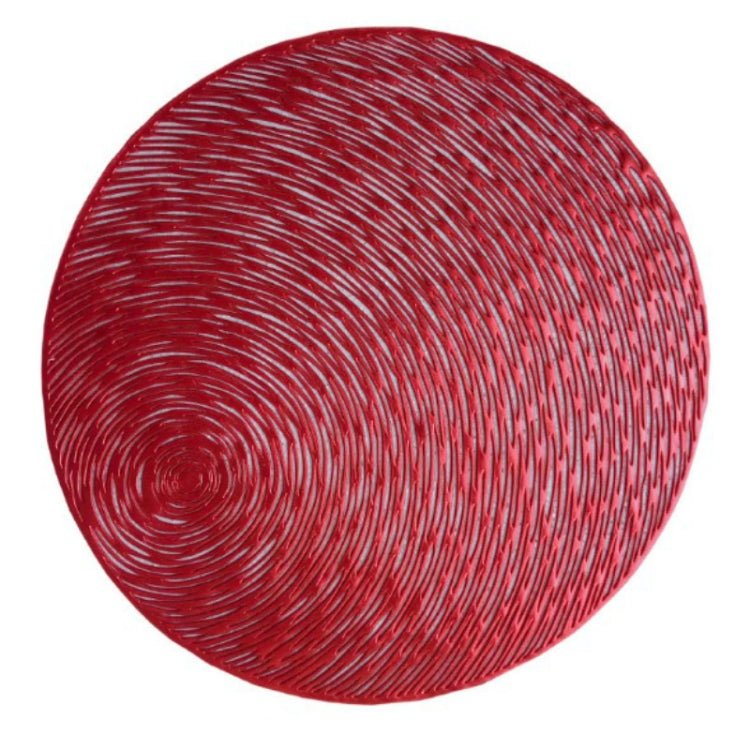 2 tovagliette tonde vuote alla moda, tovagliette in PVC, sottotazza per tazza da caffè