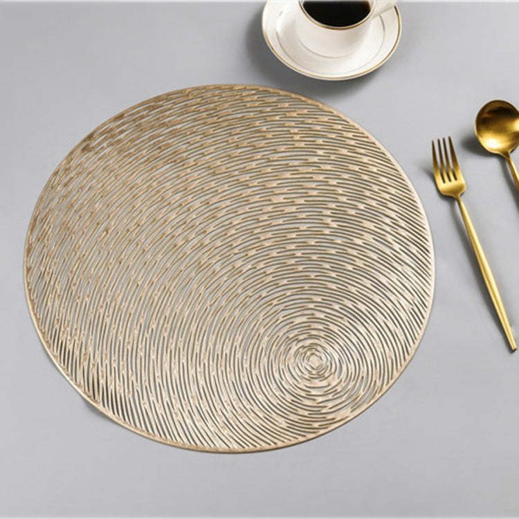 2 tovagliette tonde vuote alla moda, tovagliette in PVC, sottotazza per tazza da caffè