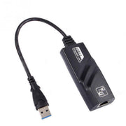 2 PC Scheda di rete Gigabit USB 3.0 Interfaccia cavo di rete esterna cablata da USB a RJ45 per laptop