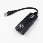 2 PC Scheda di rete Gigabit USB 3.0 Interfaccia cavo di rete esterna cablata da USB a RJ45 per laptop