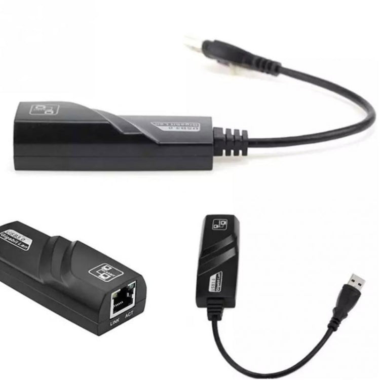 2 PC Scheda di rete Gigabit USB 3.0 Interfaccia cavo di rete esterna cablata da USB a RJ45 per laptop