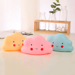 Cartoon Flaky Clouds Lampada da comodino colorata piccola luce notturna