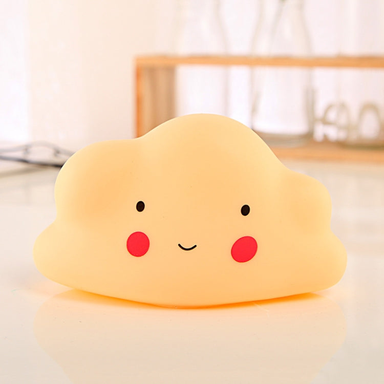 Cartoon Flaky Clouds Lampada da comodino colorata piccola luce notturna