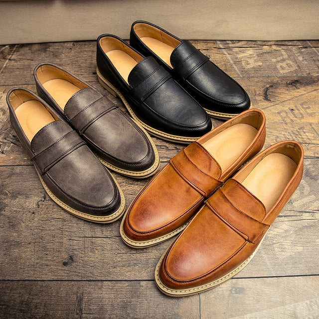 Scarpe a punta stile britannico Scarpe casual versatili Scarpe da uomo slip-on, 38, 39, 40, 41, 42, 43