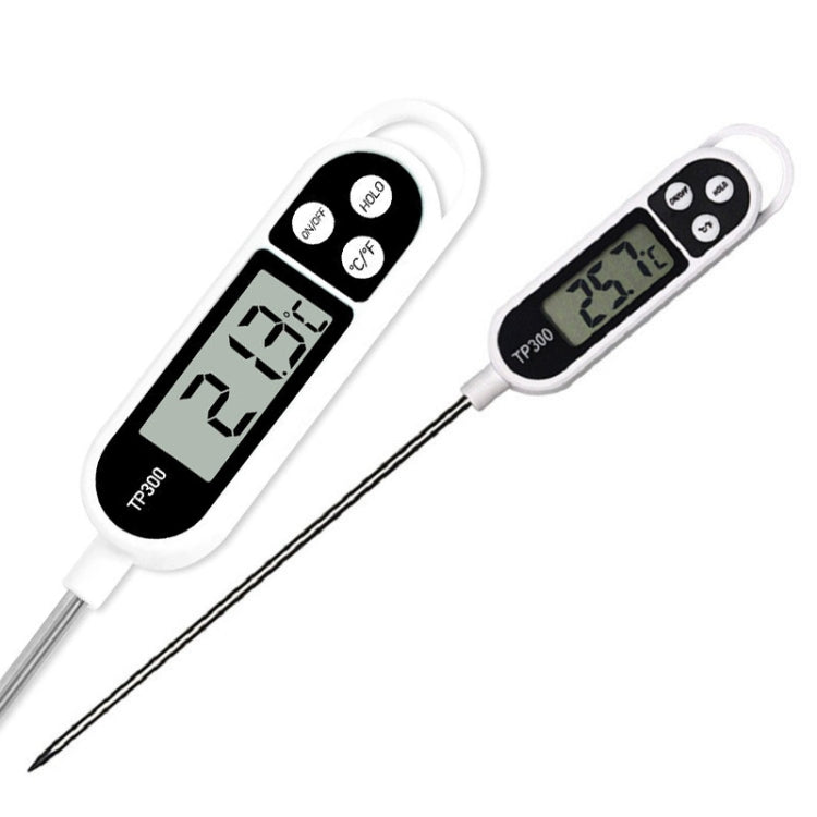 Termometro digitale elettronico da cucina plug-in in acciaio inossidabile per conteggio della temperatura degli alimenti TP300, TP300