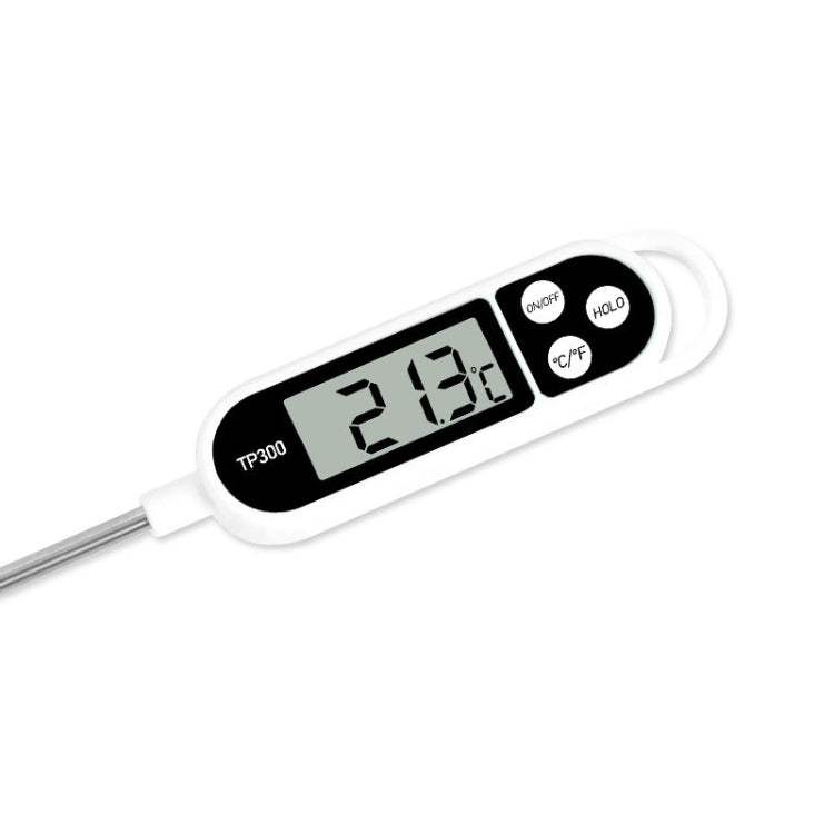 Termometro digitale elettronico da cucina plug-in in acciaio inossidabile per conteggio della temperatura degli alimenti TP300, TP300